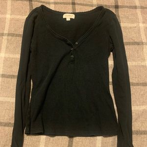 Long sleeve, size xs, black shirt